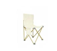 Almencla Asiento Plegable para Picnic con Bolsillo Lateral para Teléfono Diseño Compacto y Liviano Construcción Oxford Adecuado, Mediano 33 33 52 Cm, Blanco Roto