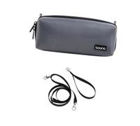 Almencla Bolsa para Cortadora de Cabello con Compartimientos Separados para Recortadora Eléctrica Bolsa Organizadora de Afeitadora Corporal Estuche Portátil Pa, Gris