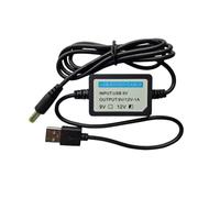 Almencla Cable de Alimentación DC USB a 9V 12V Convertidor Cordón Adaptador Elevador Eficiente de 5V con Protección Térmica y Contra Cortocircuitos Adecuado, 9V