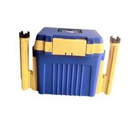 Almencla Caja de Pesca Organizador de Equipo Resistente Transportable con Compartimientos Separados Y Tapa Adecuada para Entusiastas, Azul