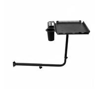 Almencla Carrito de Peluquería Carro Bandeja Mesa Auxiliar Rotación de 360 Grados Ajustable de Altura con Soportes Laterales y Estructura de Metal Adecuado para Barberías Salones Estilistas