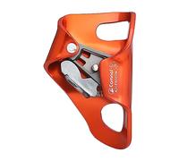 Almencla Chest Ascender con Canal Antideslizante Y Abrazadera Manual para Cuerda Abdominal en Aluminio Accesorio Arborista para Escalada Vertical, Naranja