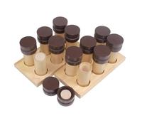 Almencla Cilindro Sensorial Infantil Juguete para Discriminación de Olores Set con Tapa Oscura y Base Ligera Entrenamiento Sensorial con Exploración Manual