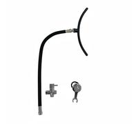 Almencla de Lavado de Cabello Champú Rociador Grifo Cabezal de Ducha de Peluquería de Metal para Enjuague Cómodo con Caída Tipo Cascada Instalación Práctica, Moderno Con Válvula De Ángulo