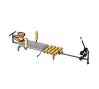 Almencla Estirador Corporal Ajustable Máquina de Tracción Cuerpo Completo Banco de Estiramiento Equipo de Fitness Tracción Guiada Mejora Rigidez Tras Estar , Gris
