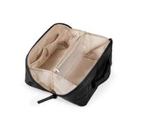 Almencla Estuche Cosmético Impermeable Neceser Maquillaje Bolso Aseo Organizador Maquillaje Bolsa Viaje con Cremallera Perimetral y Compartimentos Separados, Array, Negro