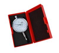 Almencla Indicador de Carátula Mecánico Medidor de Precisión Reloj Comparador Comparador Instrumento Analógico con Rango 0-1 Mm y Lectura Confiable con Estuche