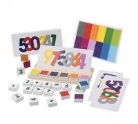 Almencla Juguete Didáctico Figuras y Tonalidas Compacto, Juego Matemáticas Básicas con Tarjetas Dobles, para Pensamiento Lógico, Espacios educativos Preescolares