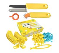 Almencla Kit de Herramientas de Construcción de Cartón de 168 Piezas para El Aprendizaje de Ingeniería por Parte de Niños Y Niñas