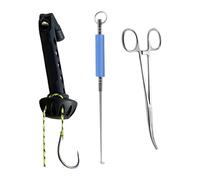 Almencla Kit de Herramientas de Pesca Al Aire Libre: Herramienta para Quitar Anzuelos de Acero Inoxidable.