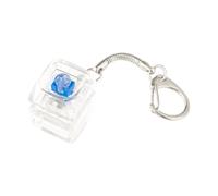 Almencla Llavero Teclado Mecánico Juguete Fidget Táctil Compacto Liviano Adecuado para Adultos Oficina Regalos, Claro, 1 Teclados