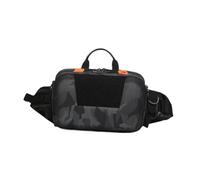 Almencla Lure Bag Organizador de Señuelos de Pesca Bolso Resistente Al Agua con Doble Cremallera Panel Trasero de Malla Transpirable Alta Capacidad Y Diseño Po, Gris