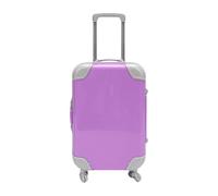 Almencla Maleta Miniatura Caja de Almacenamiento para Regalos Caja de Equipaje Juguete con Ruedas Asa Organizador Adecuada para Decoración de Fiestas Almacenam, PÚrpura