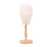 Almencla Mannequin Cabeza Modelo con Soporte Resistente en Madera Y Tela Exposición de Sombreros Gafas Joyas Y Auriculares Adecuado para Adultos Salones Y Bout, Style a