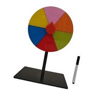 Almencla Mesa Giratoria de de Mesa con Marcador, de La, Rueda de para Juego de Aprendizaje Interactivo, Fiesta de Cumpleaños, 6 Rejillas