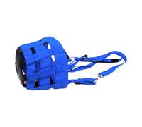 Almencla Muzzle Ajustable en Nylon Cómodo Protector Ligero para la Boca de Caballos con Aberturas para Facilitar la Respiración Diseño, Azul Oscuro