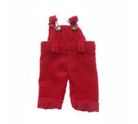 Almencla Peto para Muñeca con Hebillas Ajustables Costura Precisa Miniatura para Figuras Accesorio Adecuado para Figurines BJD Modelismo Exposiciones en Miniatura , Rojo