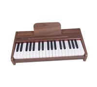 Almencla Piano Electrónico Infantil Teclado Piano Instrumento Musical Educativo Juguete Piano de Madera con Alimentación 4 AA Compacto Y Transportable para Pri, 37 teclas a