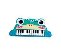 Almencla Piano Teclado Electrónico Infantil 22 Teclas Juguete Musical Portátil Micrófono Instrumento Educativo Adecuado para Niños Aprendizaje Regalo, Rana