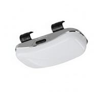 Almencla Porta Gafas de Coche Clip Visera Estuche Caja Soporte Almacenamiento Acceso Rápido con Apertura Manual para Mantener la Atención al Conducir Adecuado, Array, Blanco
