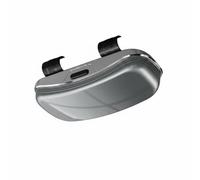 Almencla Porta Gafas de Coche Clip Visera Estuche Caja Soporte Almacenamiento Acceso Rápido con Apertura Manual para Mantener la Atención al Conducir Adecuado, Array, Gris