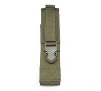 Almencla Portafunda Táctica Bolsa Linterna Accesorio Organizador de Nylon Impermeable con Hebilla para Aventura Viaje Camping Uso Militar, Verde Militar