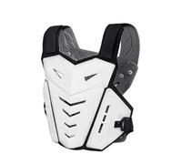 Almencla Protector Chaleco de para el Pecho Material Plástico y Espuma contra Golpes Ajustable y Ventilado Adecuado para Conductores en Actividades al Aire Libre Carreras Deportivas , Blanco