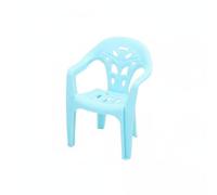 Almencla Silla Miniatura Taburete Silla Plástico Decorativo Decoración Apilable Realista Apto para Coleccionistas Juegos de Casa de Muñecas Desarrollo Creativo, Azul