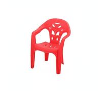 Almencla Silla Miniatura Taburete Silla Plástico Decorativo Decoración Apilable Realista Apto para Coleccionistas Juegos de Casa de Muñecas Desarrollo Creativo, Rojo