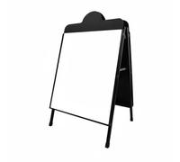 Almencla Soporte Publicitario Exterior Cartelera Portátil Señal Caballete Promocional Rápido y Estructura Metálica Adecuado para Comercios Cafeterías Ferias, 60X70cm