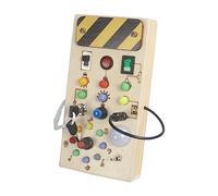 Almencla Tablero de Actividades con Interruptor de Luz Y Botones, Juguetes para Preescolar