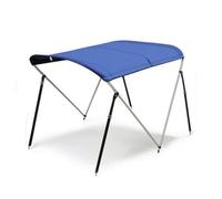 Almencla Toldilla Marina Bimini Canopy para Barco Tejadillo Cubierta Sombrilla con Estructura Sólida de Acero Inoxidable y Tela, Toldo De Proa De Dos Travesaños 160 X 120 X 115 Cm