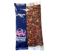 Almendras Tostadas con Piel y Sal Marina - Bolsa 1 Kg de Almendras Fritas El Elefante Rosa - Snack Saludable y Crujiente de Almendras con Sal y Frutos Secos Premium