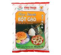 Almidón de Arroz 400 g puro en bolsa Espesante neutro para salsas, rebozados crujientes, tempura y repostería Textura ligera Origen Vietnam