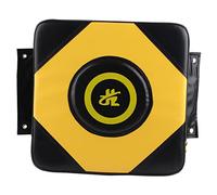Almighty PU Wall Punch Boxing Bag Focus Target Wall Fighting Pad Bolsa de Entrenamiento para Taekwondo (Negro Amarillo)