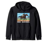 Almirante de Guerra, Carreras de Caballos, del Mar, Santa Anita, Caballo Sudadera con Capucha