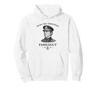 Almirante Farragut Maldito los Torpedos Guerra Civil Sudadera con Capucha