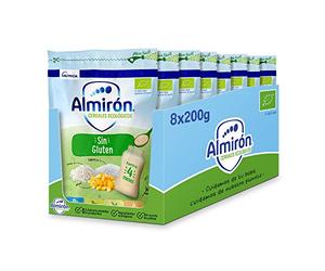 Almirón Cereales Ecológicos Sin Gluten. Pack Bolsas X200G-1.6Kg, 8 Unidades