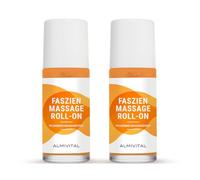 ALMIVITAL Juego de 2 masajes fasciales Roll-On to go | afloja la fascia pegada, endurecida o acortada, cuida, masajea y afloja el tejido conectivo | refrescante aroma a limón y naranja | 50 ml