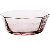 ALMLNLL frutero, Tazones de vidrio Patrón martillo Color Plato fruta Tazón Cubiertos creativos Ensaladera irregular geométrica for mezclar dulces (Color: Verde lago, Diámetro:(Purplish Red)