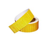 ALMLNLL Rollo de Cinta de precaución Reflective Tape, Self Adhesive Fluorescent Reflector Warning Tape, Multicolor 2.5cm and Width