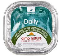 Almo Daily Menu - Comida para Perro en tarrina, 100 g, con Pavo y calabacines - Dog 225
