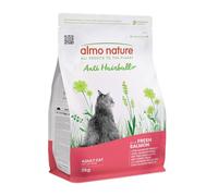 Almo Nature Anti Hairball - Croquetas para Gato Adulto con Salmón Fresco, con Mezcla de Fibras Vegetales para Combatir la Formación de Bolas de Pelo - Bolsa de 2 kg