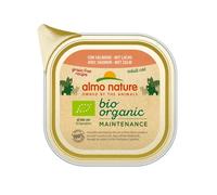 almo nature Bio Organic Maintenance - con salmón - Comida húmeda para Gatos 100% orgánico - 19 bandejas de 85 g