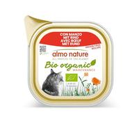 almo nature Bio Organic Maintenance - Mantenimiento húmedo para Gatos, con Carne de Vacuno, 85 g x 19 Unidades, 1,62 kg