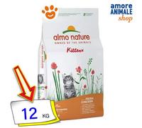 Almo Nature Cat Life Maintenance Kitten Con Pollo Fresco Comida Seco Gatos 12 Kg