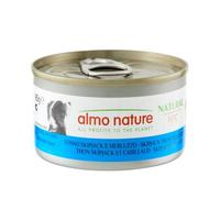 almo nature Comida Húmeda Natural de Atún Skipjack-Bacalao (24 latas x 95g), Alimento para Perros Monoproteíco Enlatado HFC Cuisine