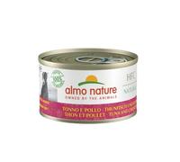 almo nature Comida Húmeda para Perros Natural de Pollo y Atún (24 latas x 95 g). Alimento para Perros Monoproteíco Enlatado HFC Cuisine. Snack Complementario sin Gluten.