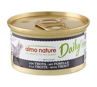 almo nature Daily - Alimento húmedo para Gatos Adultos en Mousse con Trucha, Paquete de 2,04 kg (24 x 85 g)