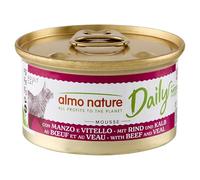 almo nature Daily - Comida húmeda Completa para Gatos Adultos - Ternera y Ternera, 24 latas de 85 g